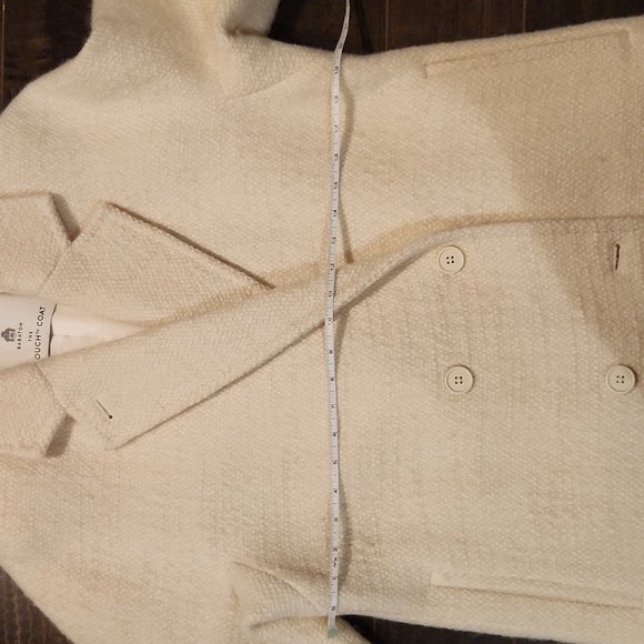 Babaton Ivory Double-Breasted Pea Coat - Picture 9 of 9